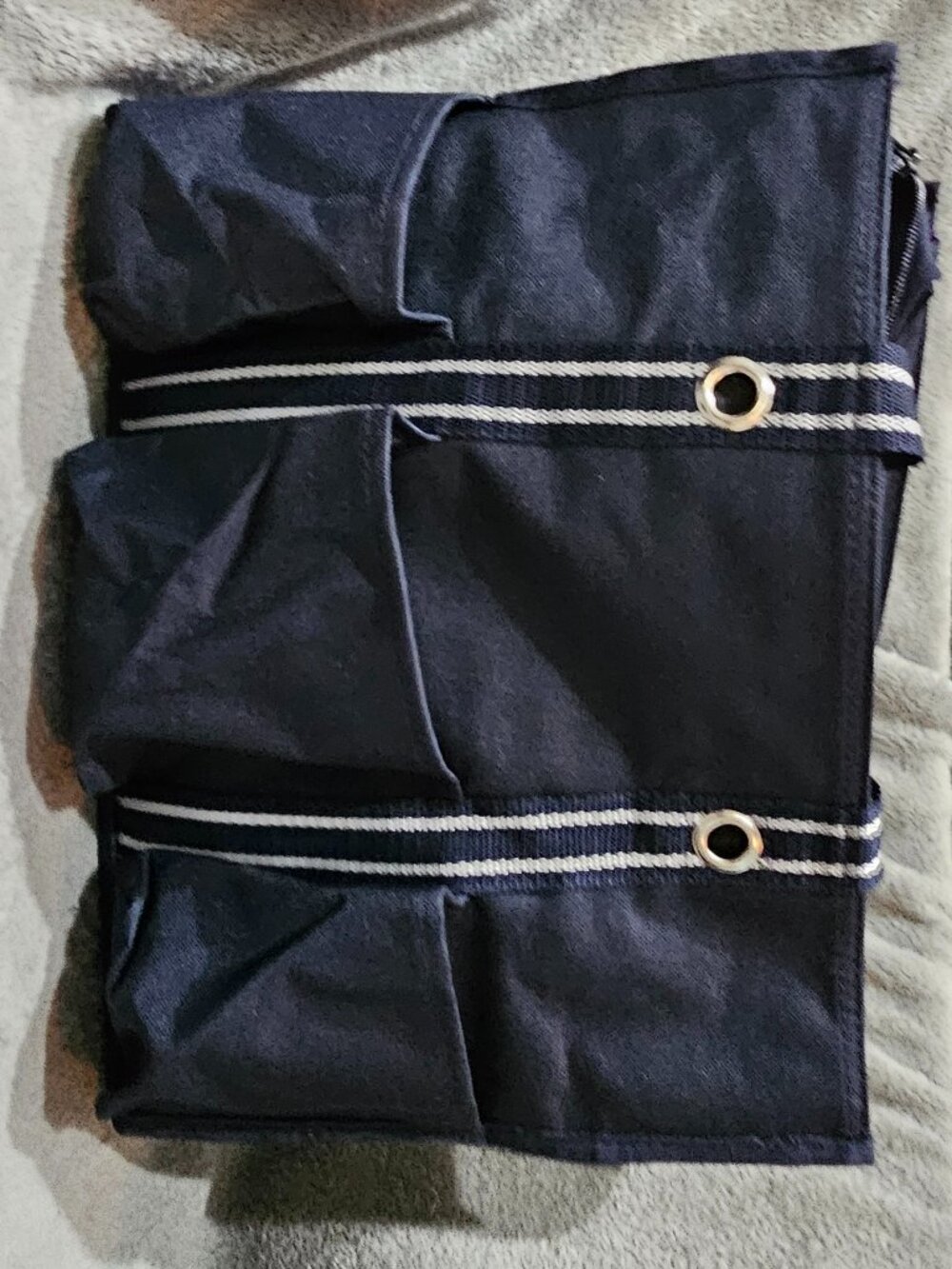 Thirty-One Spirit Collection Zip-Top Utility Tote Navy NWOT